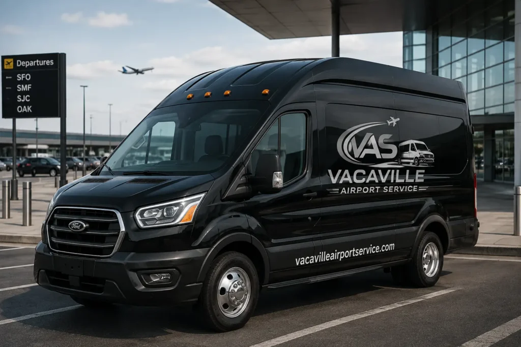 Vacaville airport shuttle provides reliable airport transfers from SFO, SJC, OAK & SMF airports.